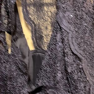 Blue silk dress with sparkles